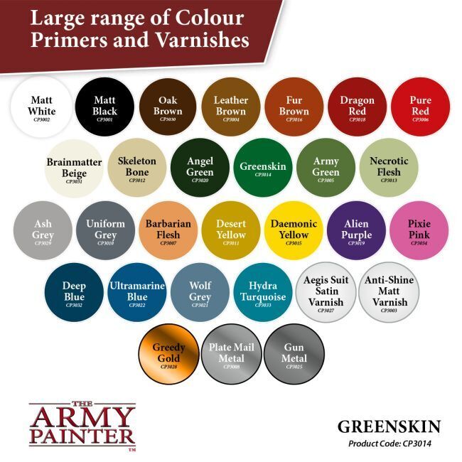 Greenskin - 400ml Spray Paint - Colour Primer