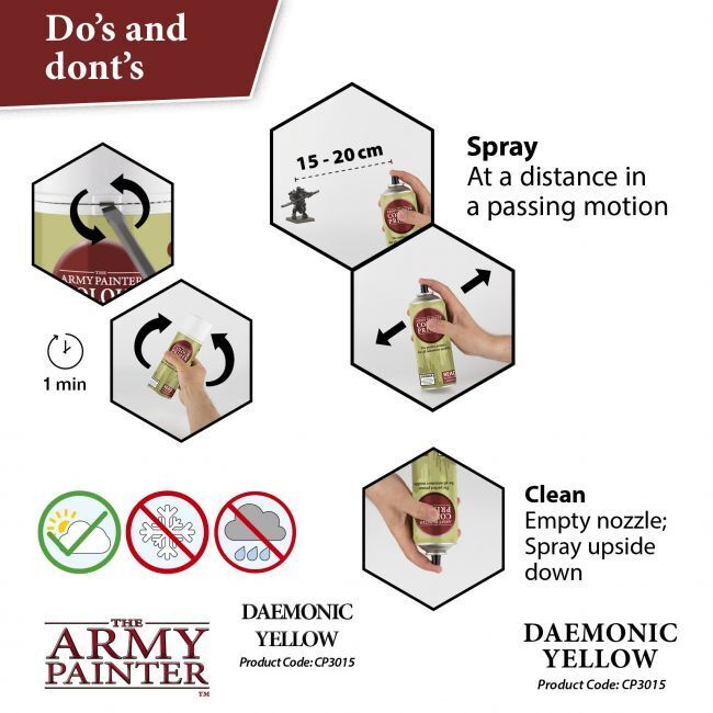 Daemonic Yellow - 400ml Spray Paint - Colour Primer