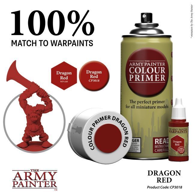 Dragon Red - 400ml Spray Paint - Colour Primer
