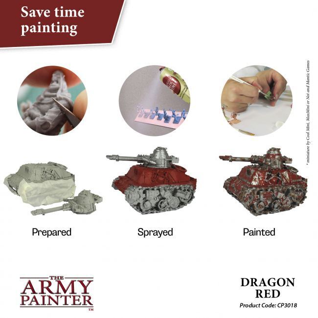 Dragon Red - 400ml Spray Paint - Colour Primer