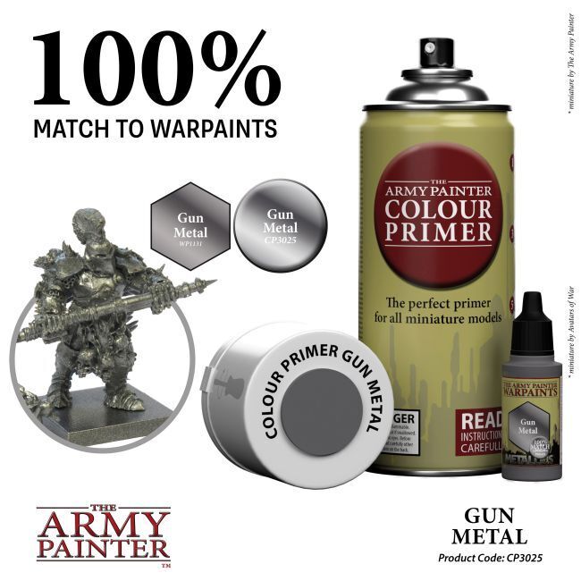 Gun Metal - 400ml Spray Paint - Colour Primer