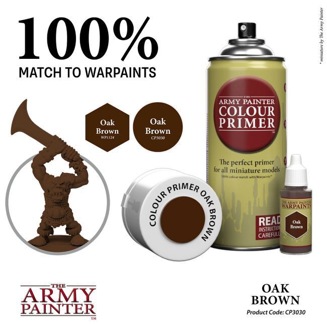 Oak Brown - 400ml Spray Paint - Colour Primer