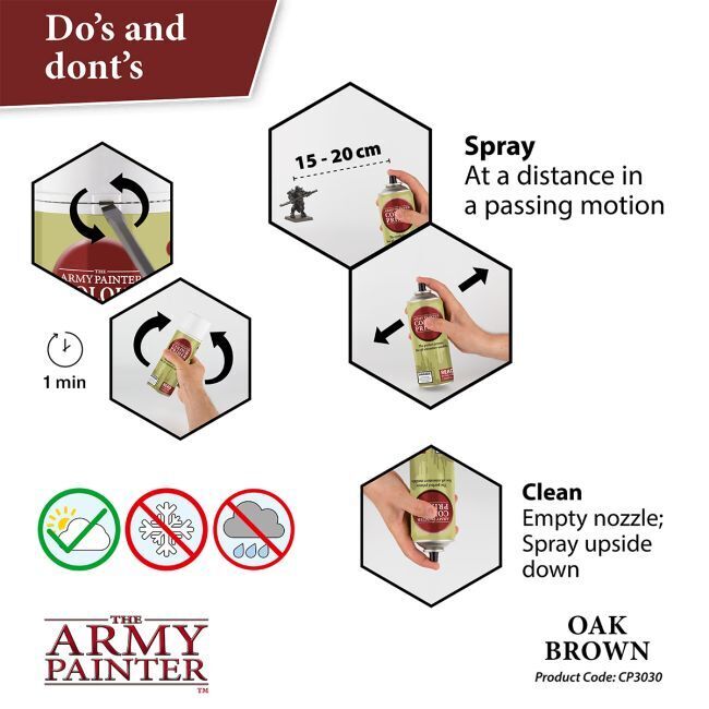 Oak Brown - 400ml Spray Paint - Colour Primer