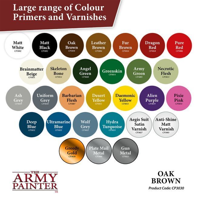 Oak Brown - 400ml Spray Paint - Colour Primer