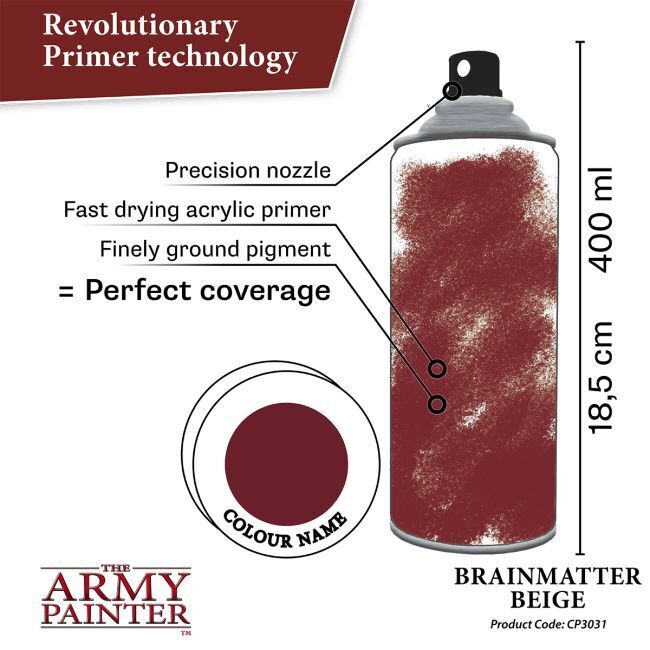 Brainmatter Beige - 400ml Spray Paint - Colour Primer