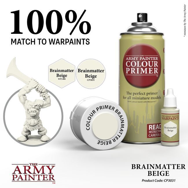 Brainmatter Beige - 400ml Spray Paint - Colour Primer