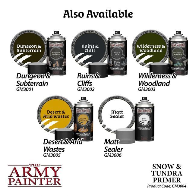 Snow & Tundra Terrain Primer 300ml - GameMaster