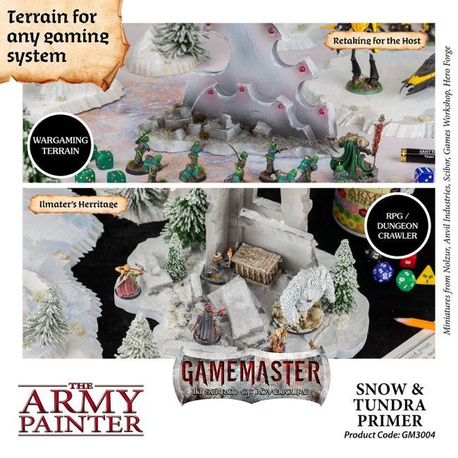 Snow & Tundra Terrain Primer 300ml - GameMaster