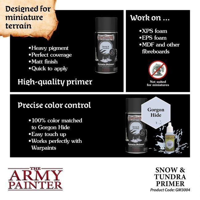 Snow & Tundra Terrain Primer 300ml - GameMaster