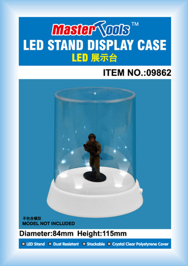 Led stand 84 x 115mm- Trumpeter Flat top Display case