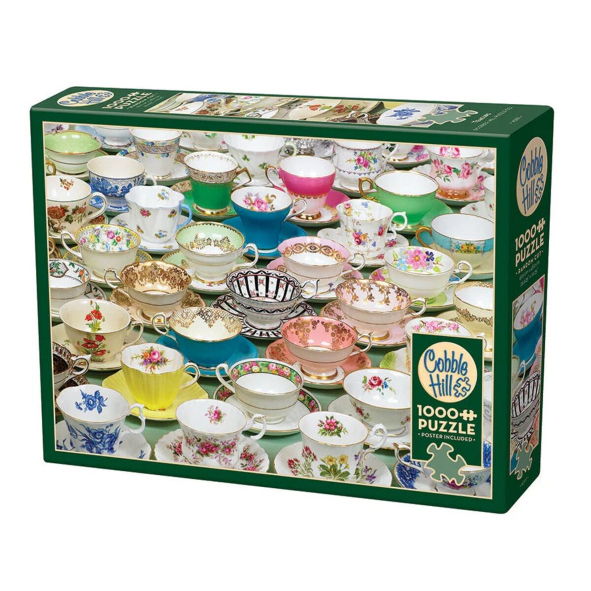 Tea Cups 1000pc - Cobble Hill