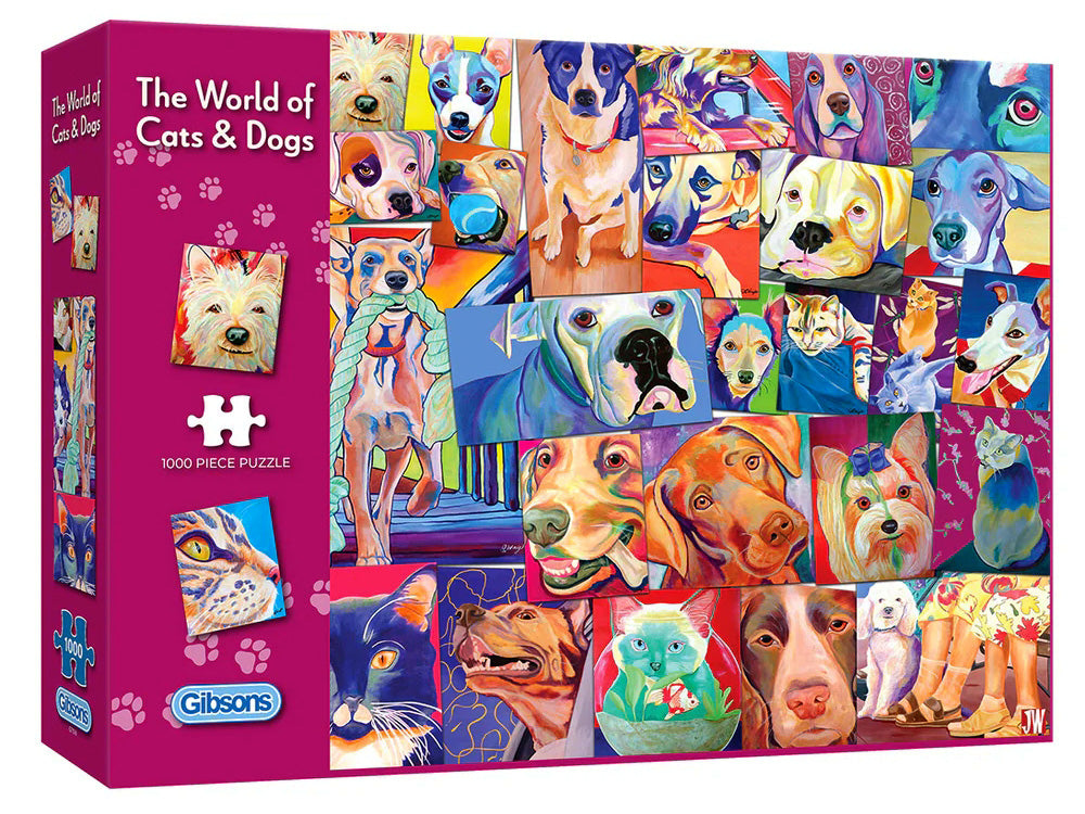 The World of Cats and Dogs 1000pcs - Gibson
