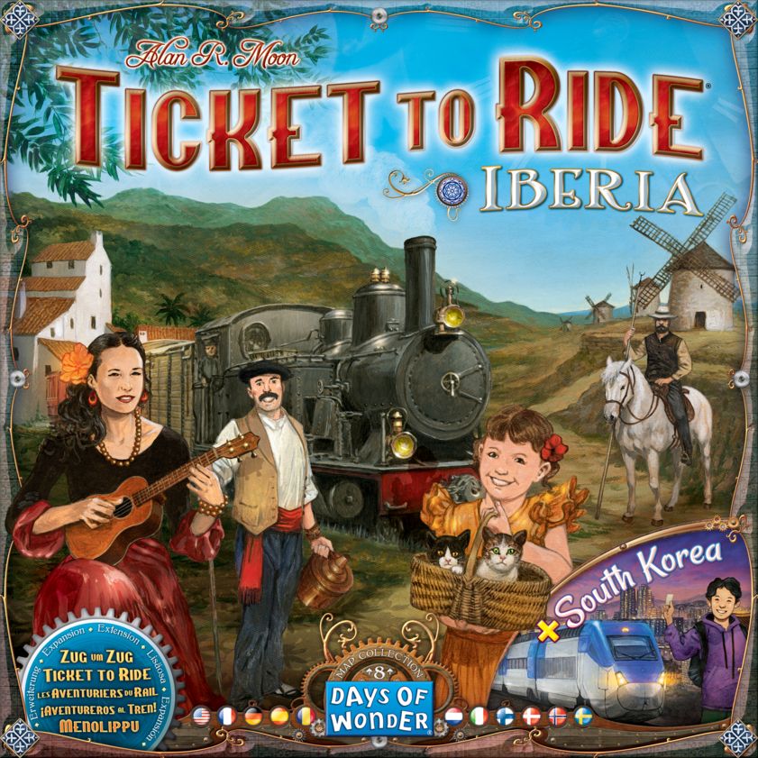 Iberia & South Korea - Ticket to Ride Map Collection 8