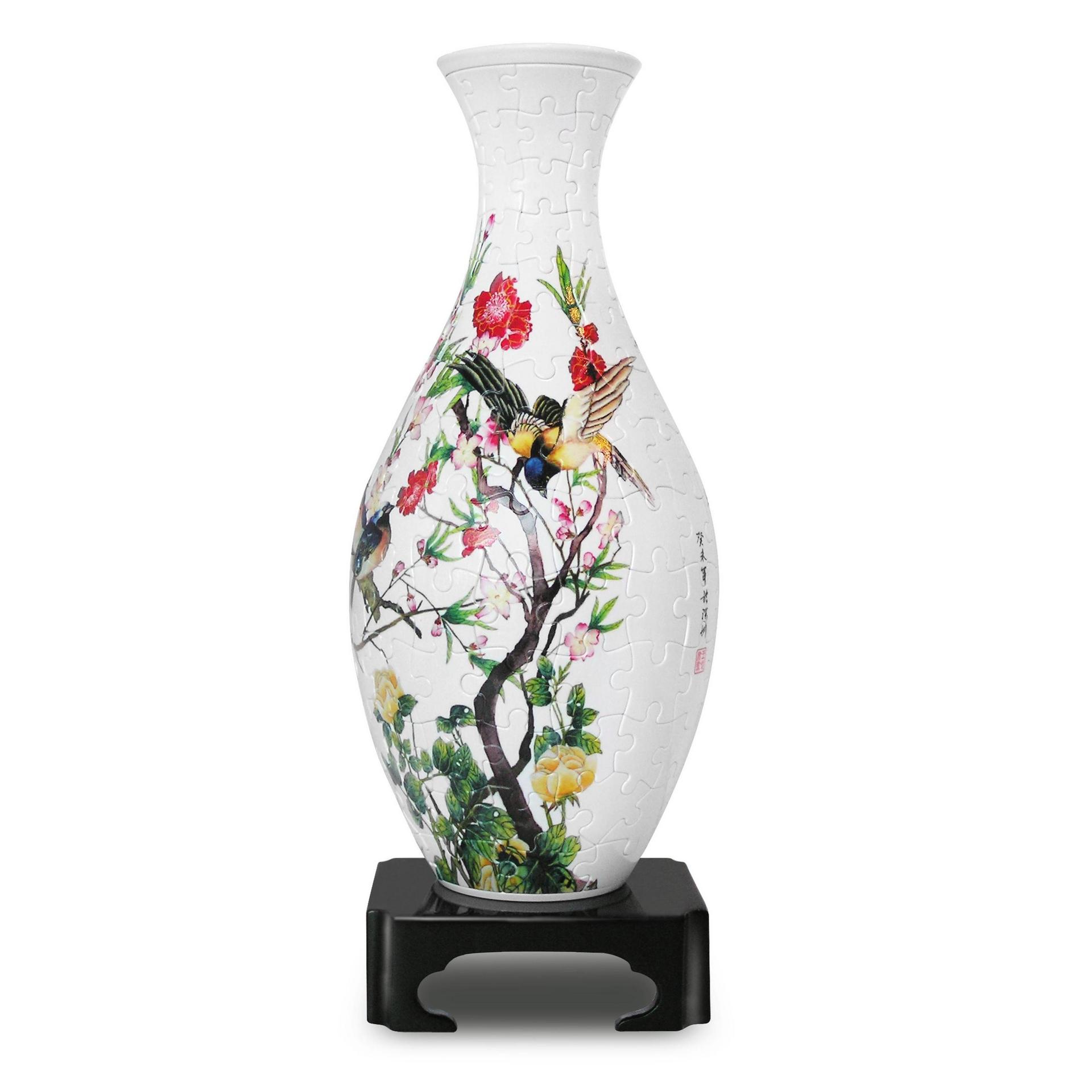 VASE BIRDS AND FLOWERS