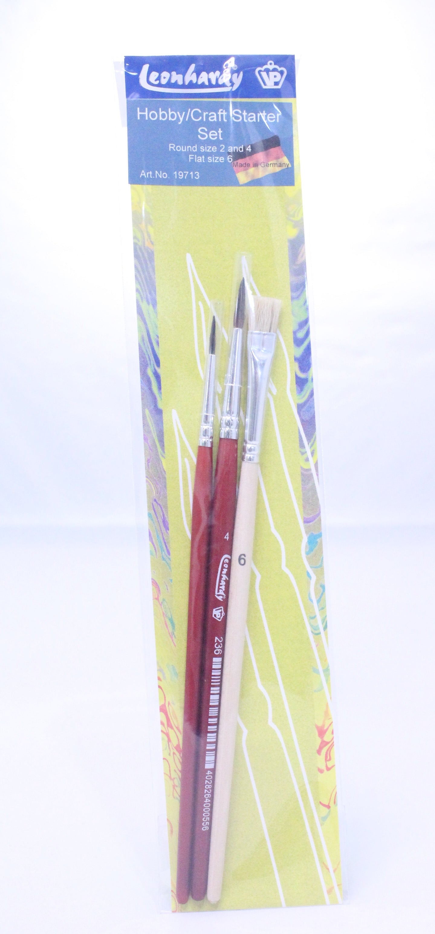 3pc School Brush Set - Hobby/Craft Starter