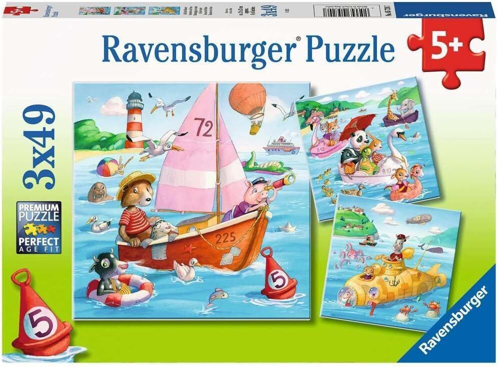 Water Vehicles 3x49p - Ravensburger