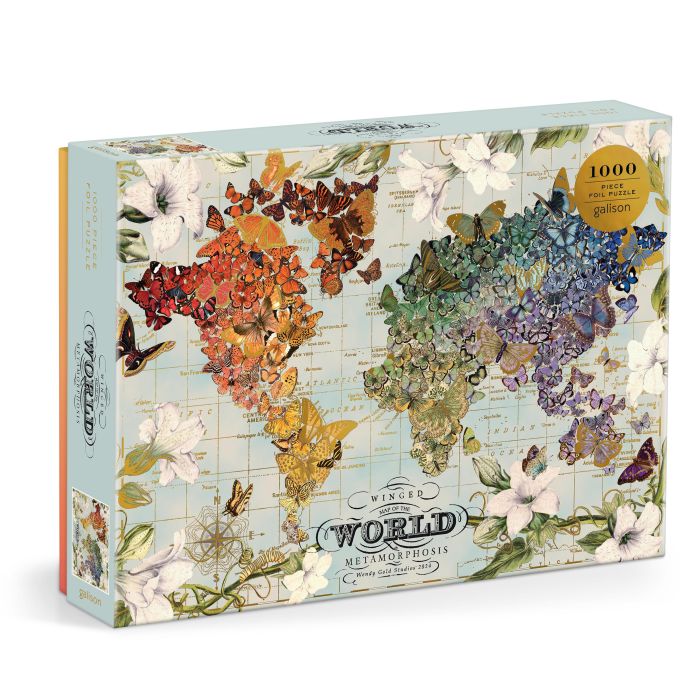 Gold Winged Metamorphosis Foil 1000pc - Galison