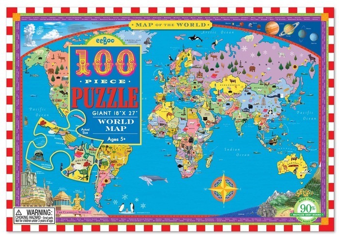 World Map 100pc