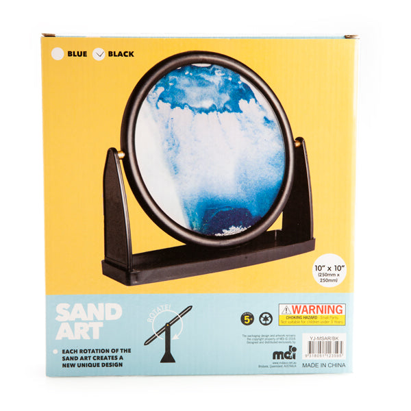 Blue Moving Sand Art Round