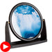 Blue Moving Sand Art Round