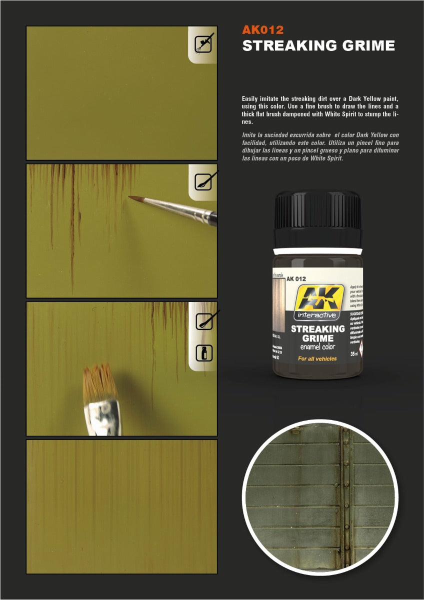 Streaking Grime General - AK Interactive Weathering