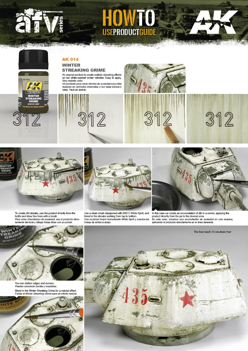 Streaking Grime- Winter Vechicles - AK Interactive Weathering