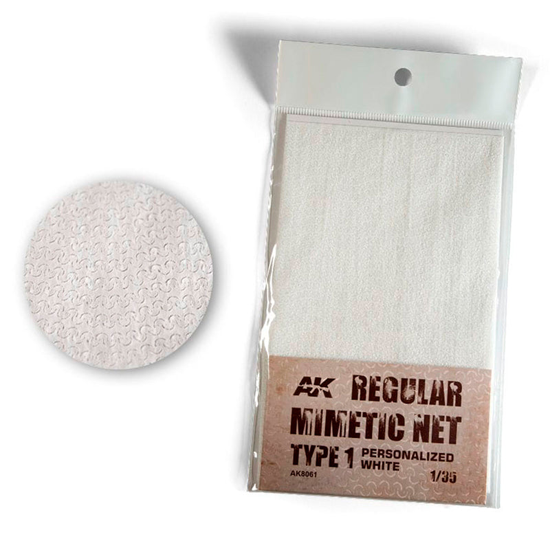 AK Interactive Regular Camouflage Net Type 1  Personalized White