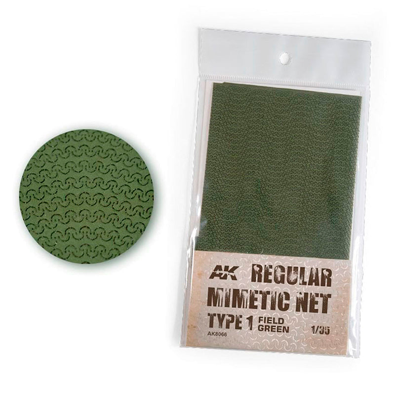 AK Interactive Regular Camouflage Net Type 1  Field Green