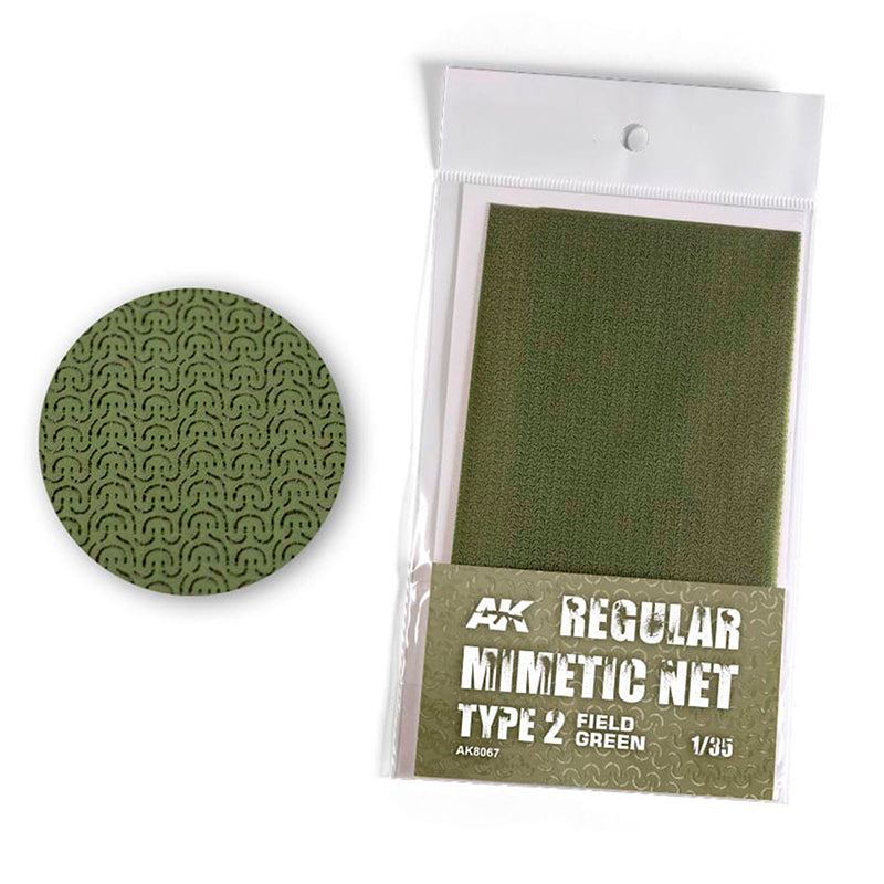 AK Interactive Regular Camouflage Net Type 2  Field Green