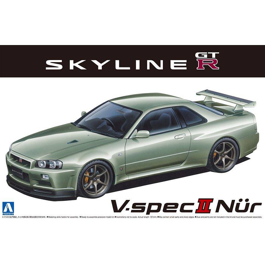1:24 NISSAN BNR34 SKYLINE GT-R V-spec II Nur. 02