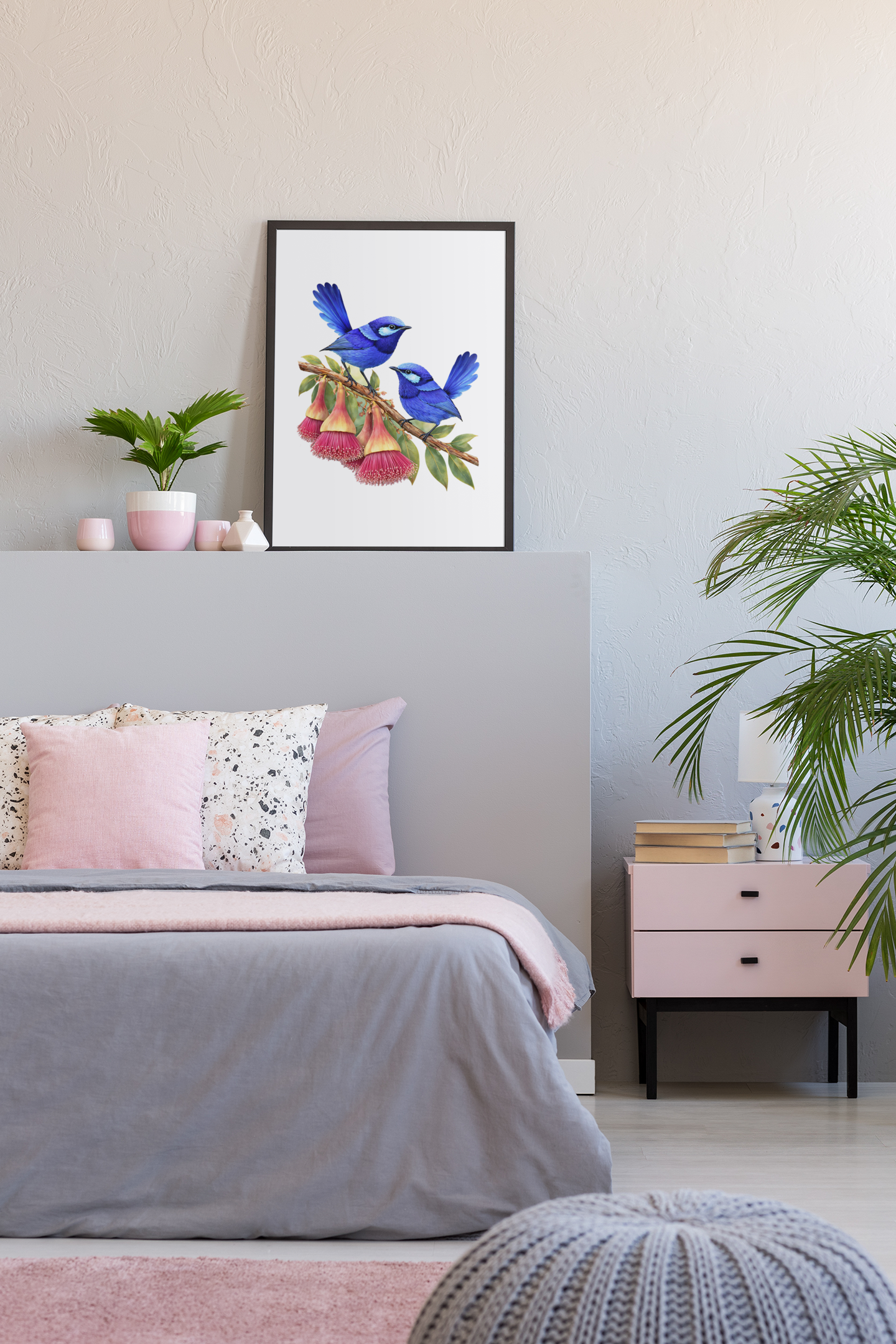 A5 Splendid Fairy wrens Wooden Puzzle - Puzzle ART