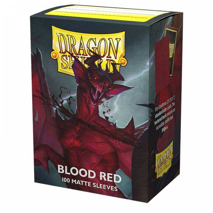 Blood Red MATTE-Sleeves - Dragon Shield - Box 100