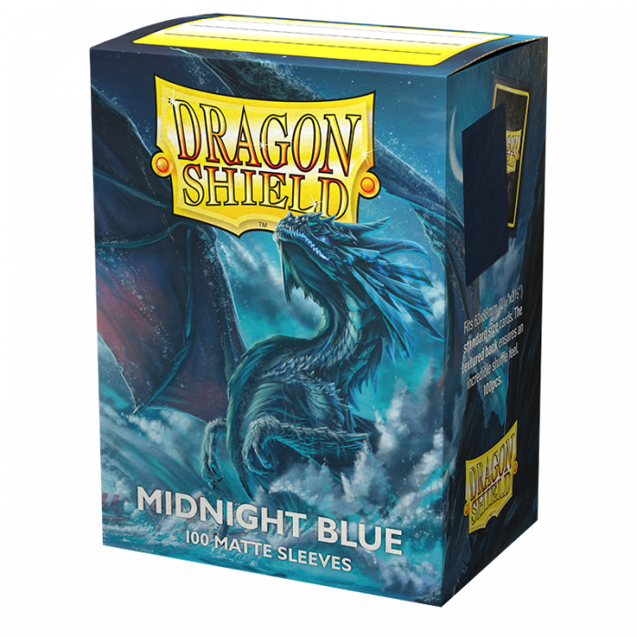 63x88 Midnight Blue MATTE Sleeves - Dragon Shield - Box 100