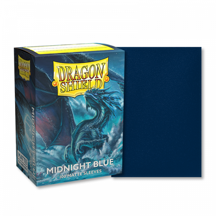 63x88 Midnight Blue MATTE Sleeves - Dragon Shield - Box 100