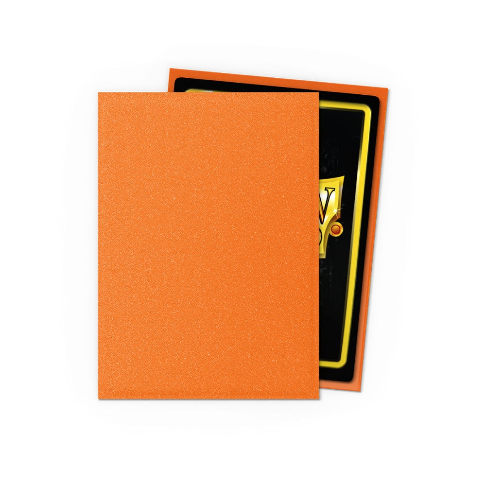 63x88 Amber Matte Sleeves - Dragon Shield - Box 100