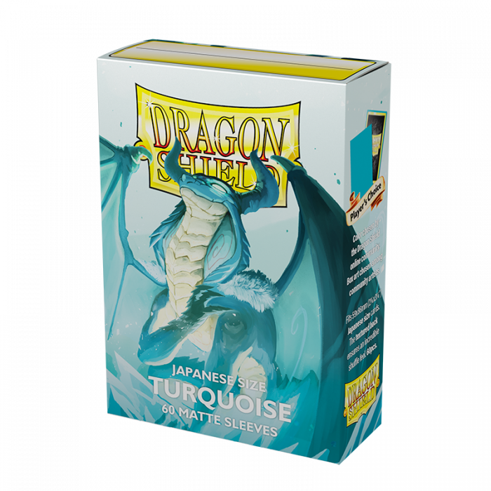 Japanese Turquoise MATTE Sleeves - Dragon Shield - Box 60