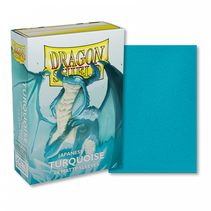 Japanese Turquoise MATTE Sleeves - Dragon Shield - Box 60