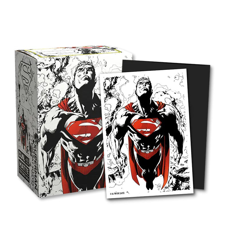 Superman Core Brushed Art - 63.5x88 Sleeves - Box 100 Dragon Shield