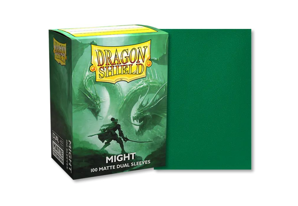 63x88 Might Dual Matte Sleeves - Dragon Shield - Box 100