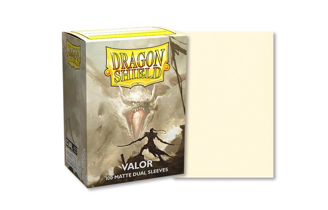 63x88 Valor Dual Matte Sleeves - Dragon Shield - Box 100