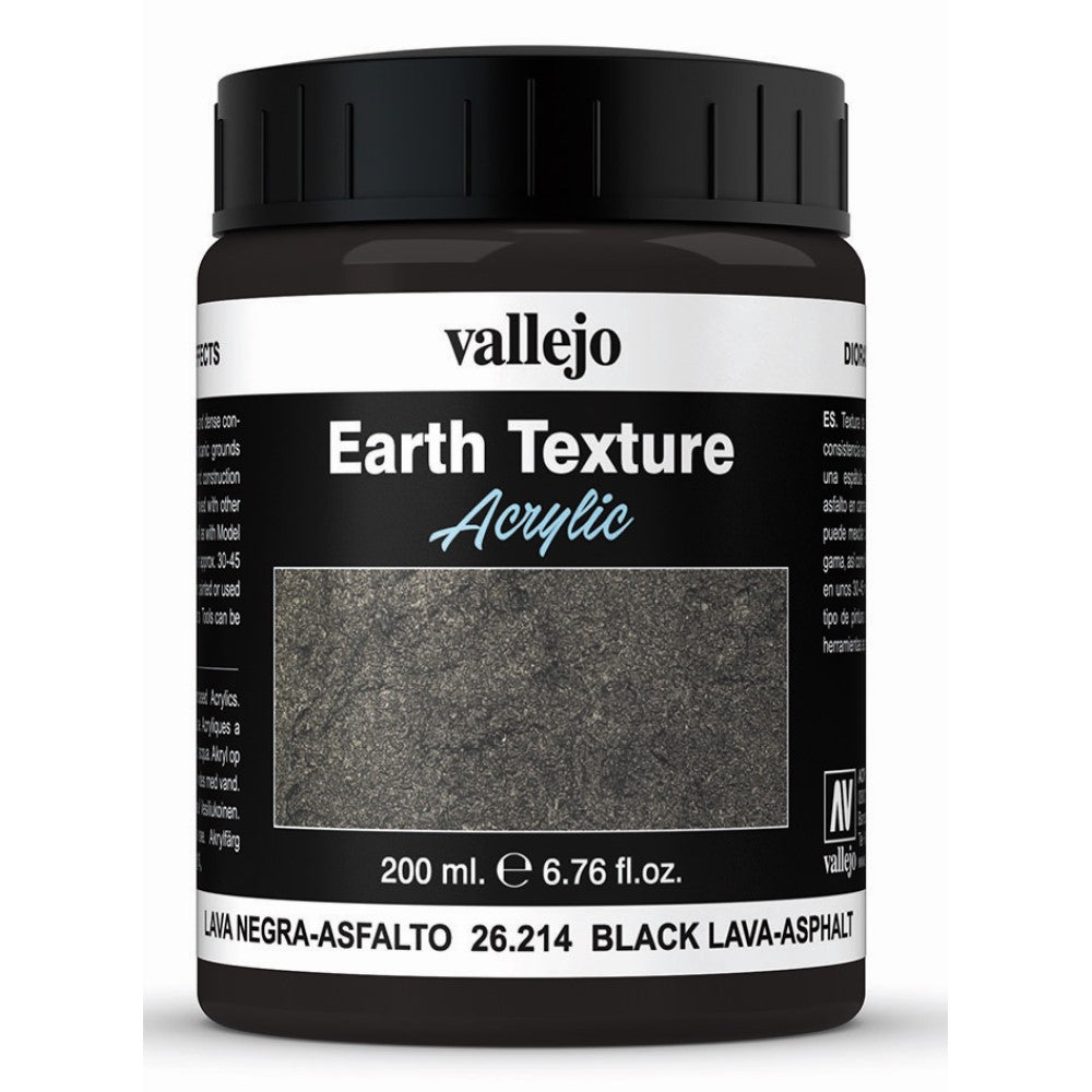 Black Lava Ashphalt 200ml - Vallejo Diorama Effects