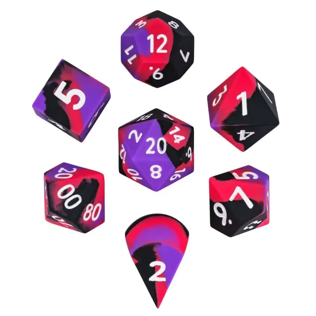 Sili Dice purple black red - Games World Dice