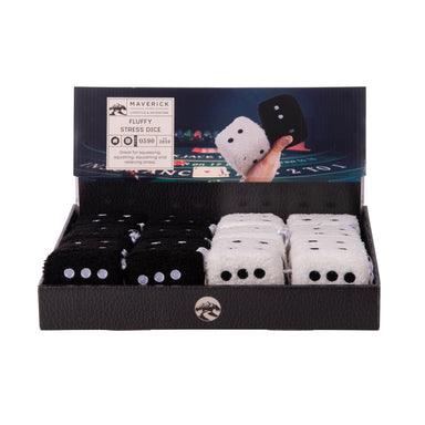 Fluffy Dice Stress Ball (2Asst/12Disp)