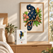 A5 Black Cockatoo Red Tail Wooden Puzzle - Puzzle ART