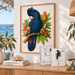 A5 Black Cockatoo Red Tail Wooden Puzzle - Puzzle ART
