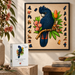 A5 Black Cockatoo Red Tail Wooden Puzzle - Puzzle ART