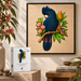 A5 Black Cockatoo Red Tail Wooden Puzzle - Puzzle ART