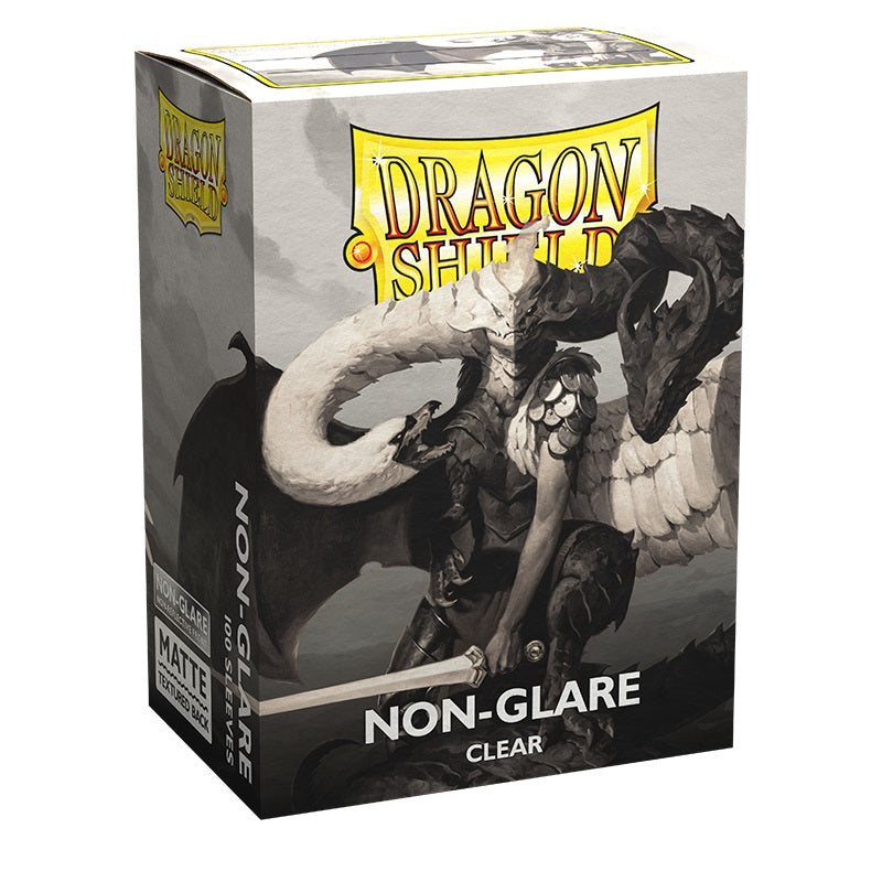 63x88 Clear Non-Glare MATTE Sleeves - Dragon Shield - Box 100