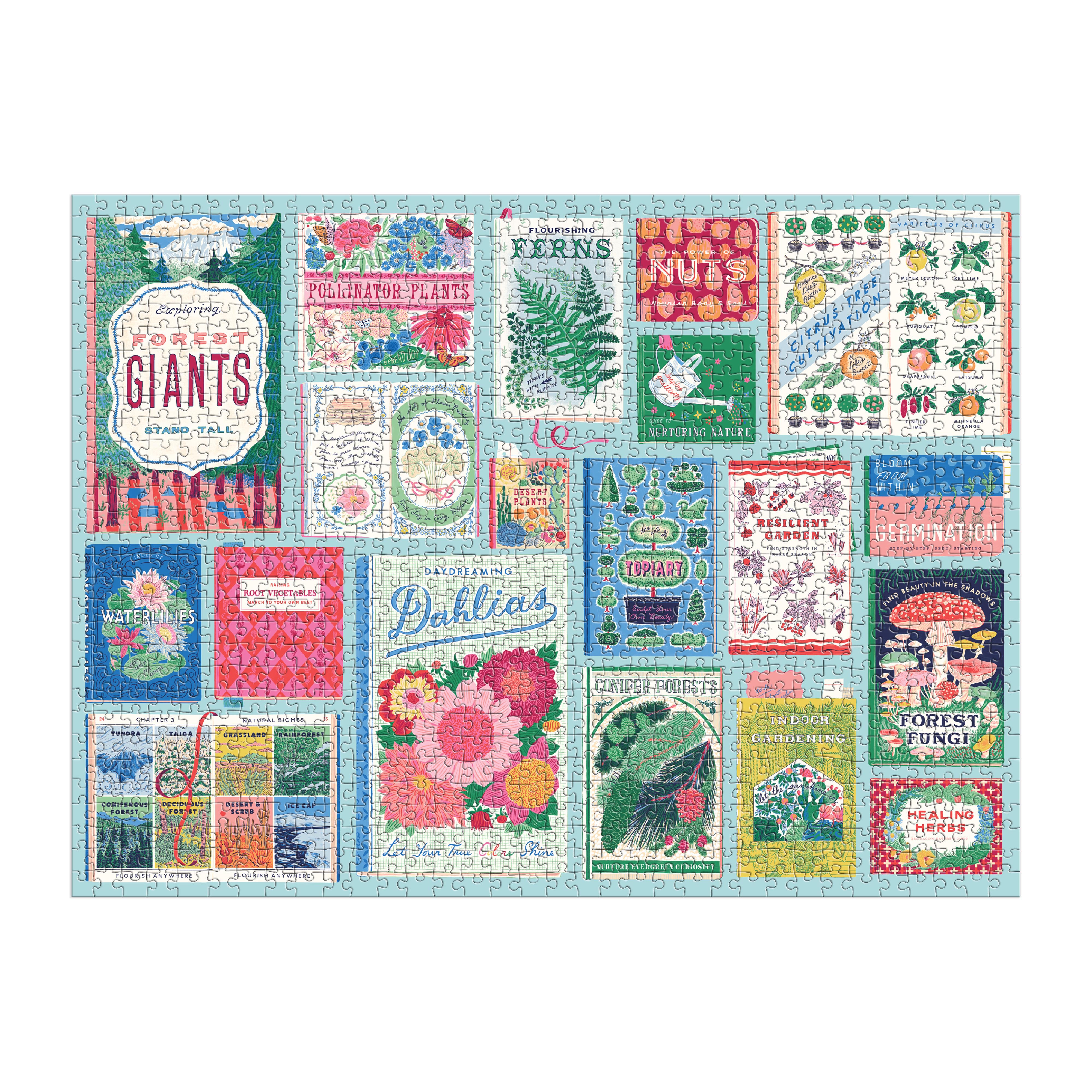 Botanist Bookshelf - Ever Upward 1000pc - Galison 