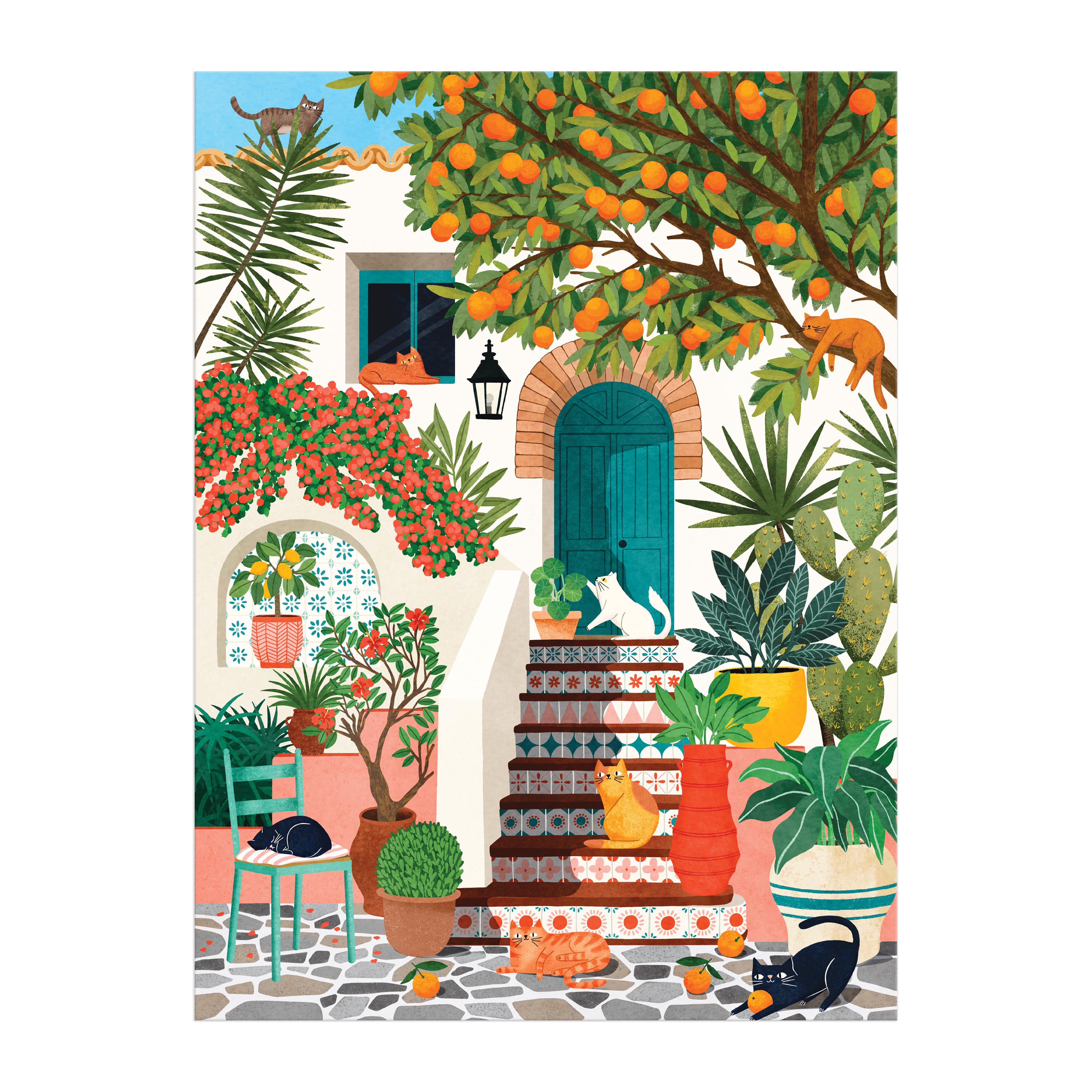 Mediterranean Cats 1000pc - Galison 